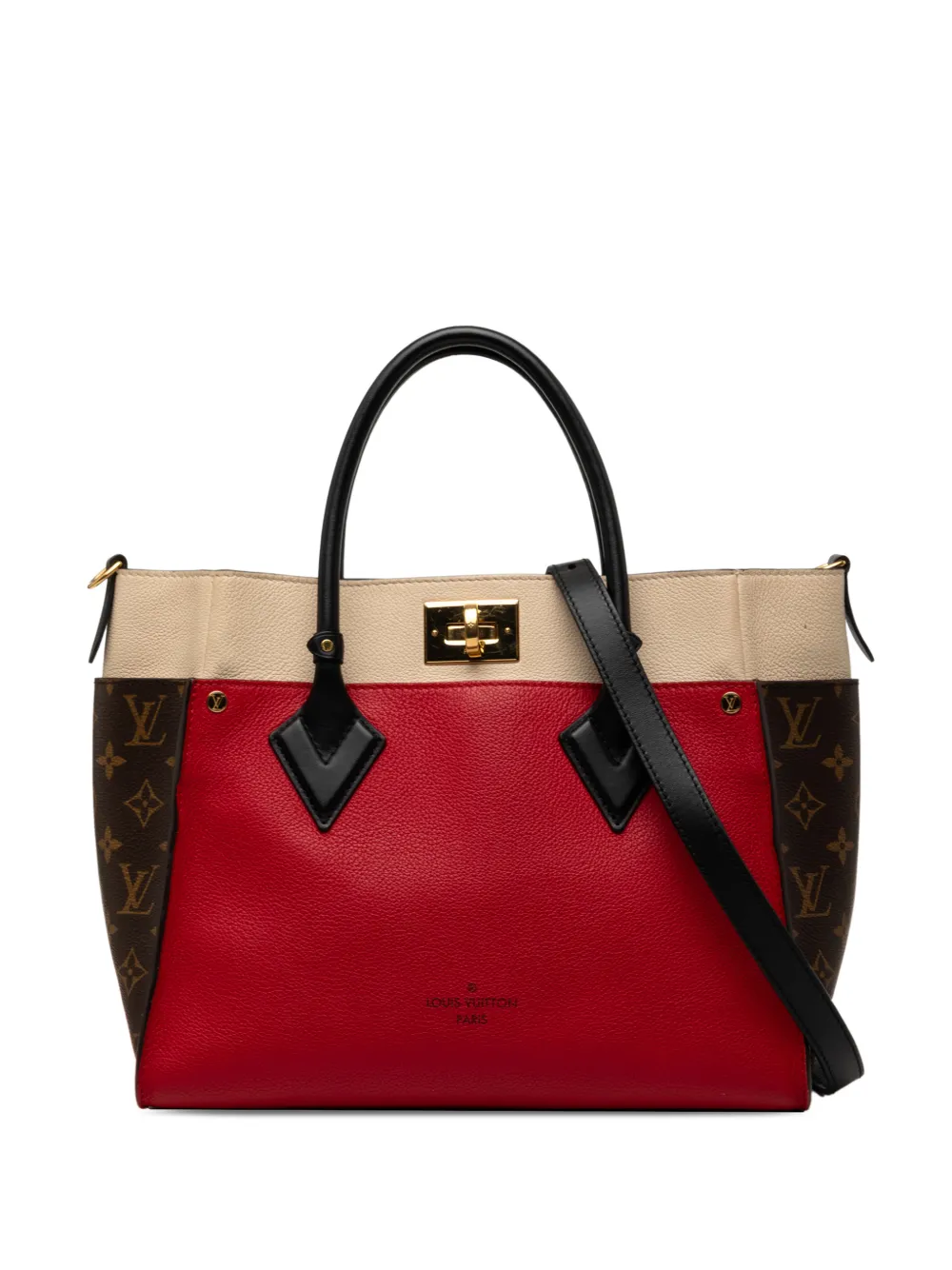 Louis Vuitton Pre-Owned 2020 On My Side MM Satchel-Tasche mit Monogramm - Rot
