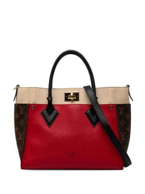Louis Vuitton Pre-Owned شنطة 'أون ماي سايد MM' بمونوغرام وبحمالة كتف 2020