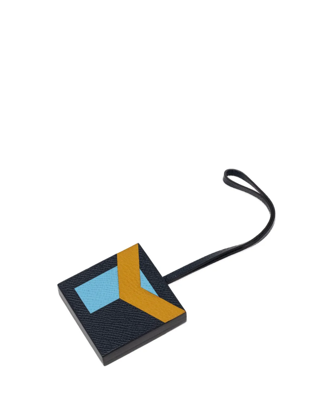 Hermès Pre-Owned 2000-2026 Epsom Y Letter Au Carre Taschenanhänger aus Kalbsleder - Blau