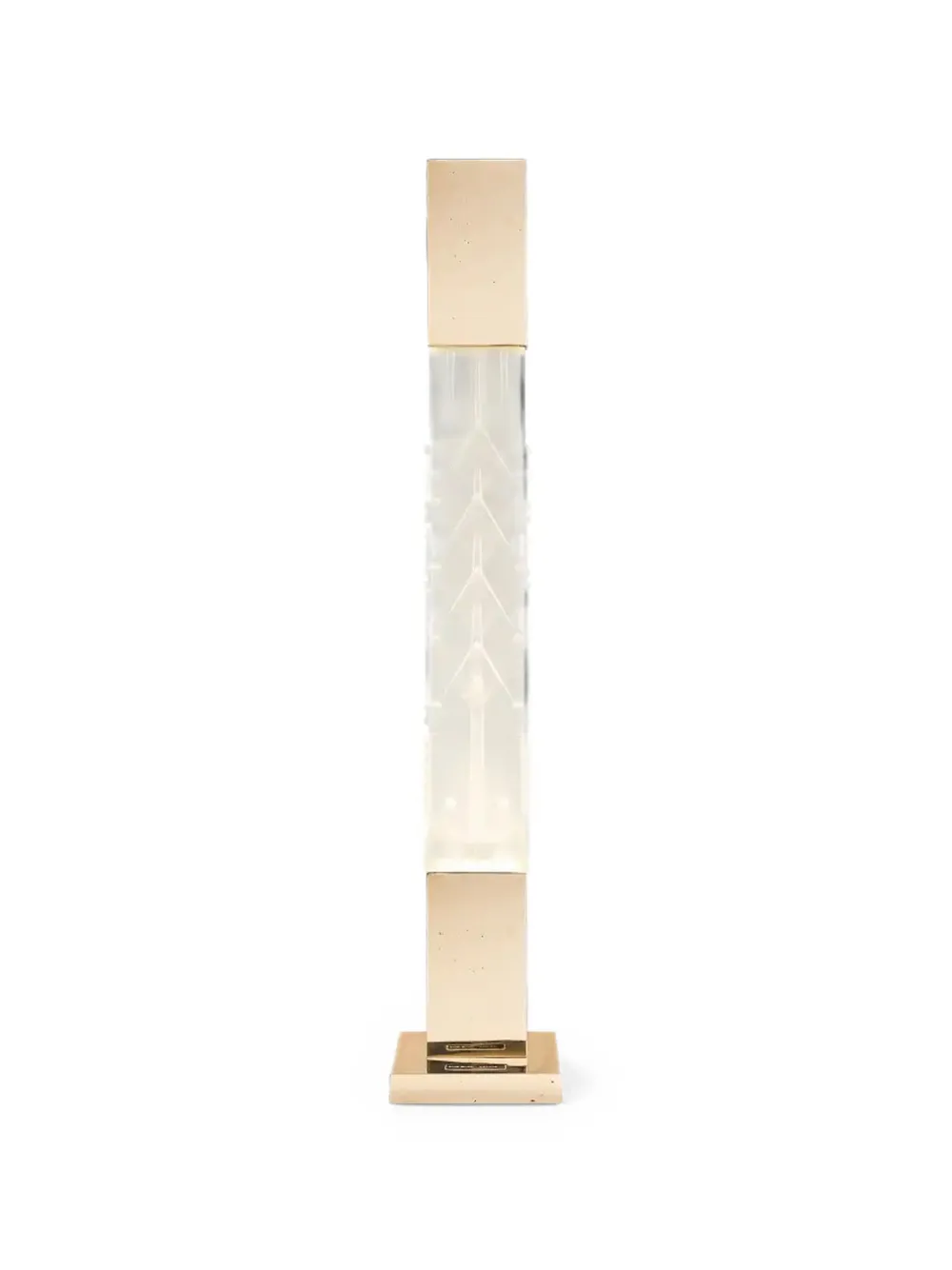 Venini Stele I engraved table lamp - Bianco