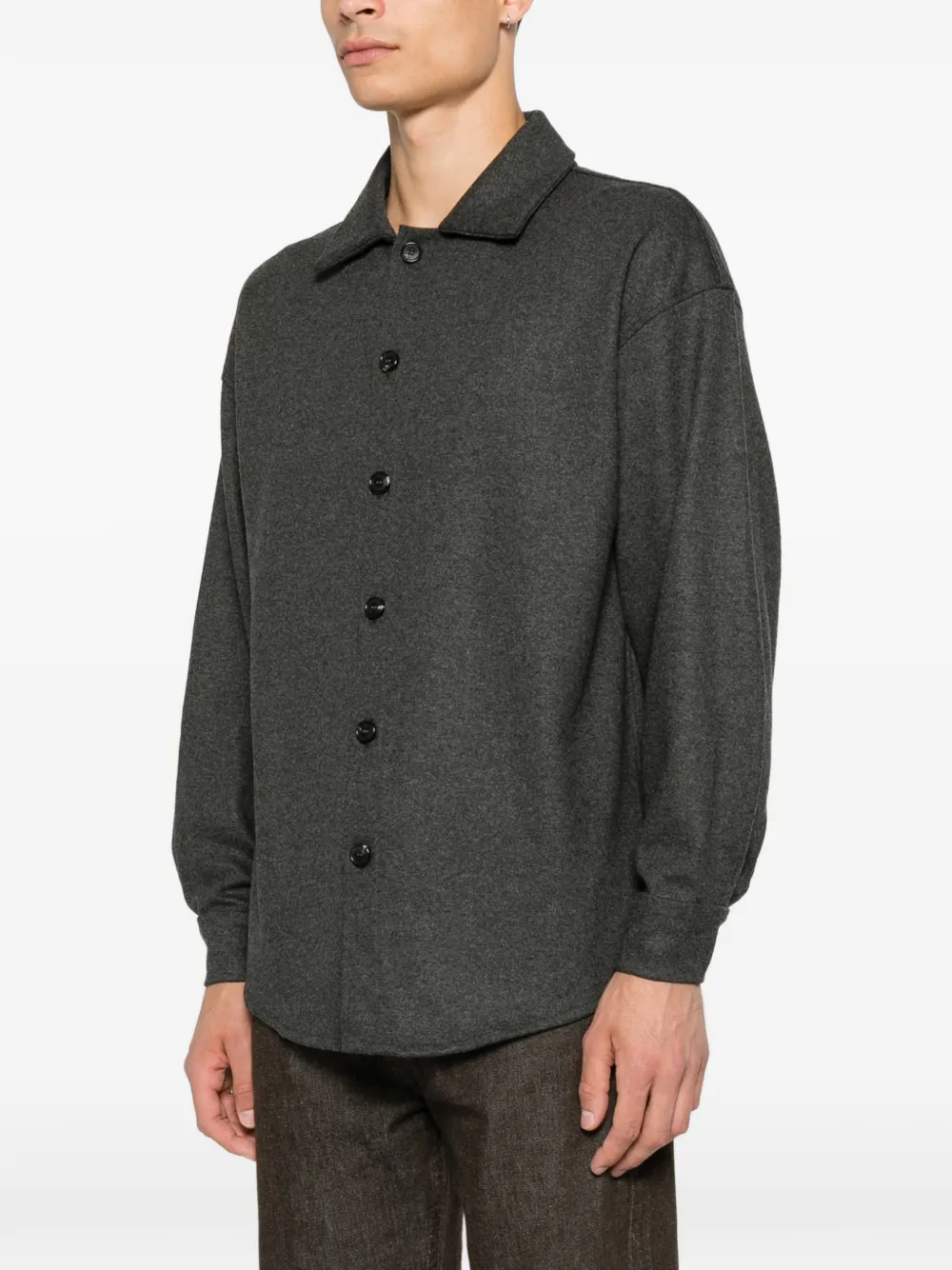 DONDUP Button-up shirtjack Grijs