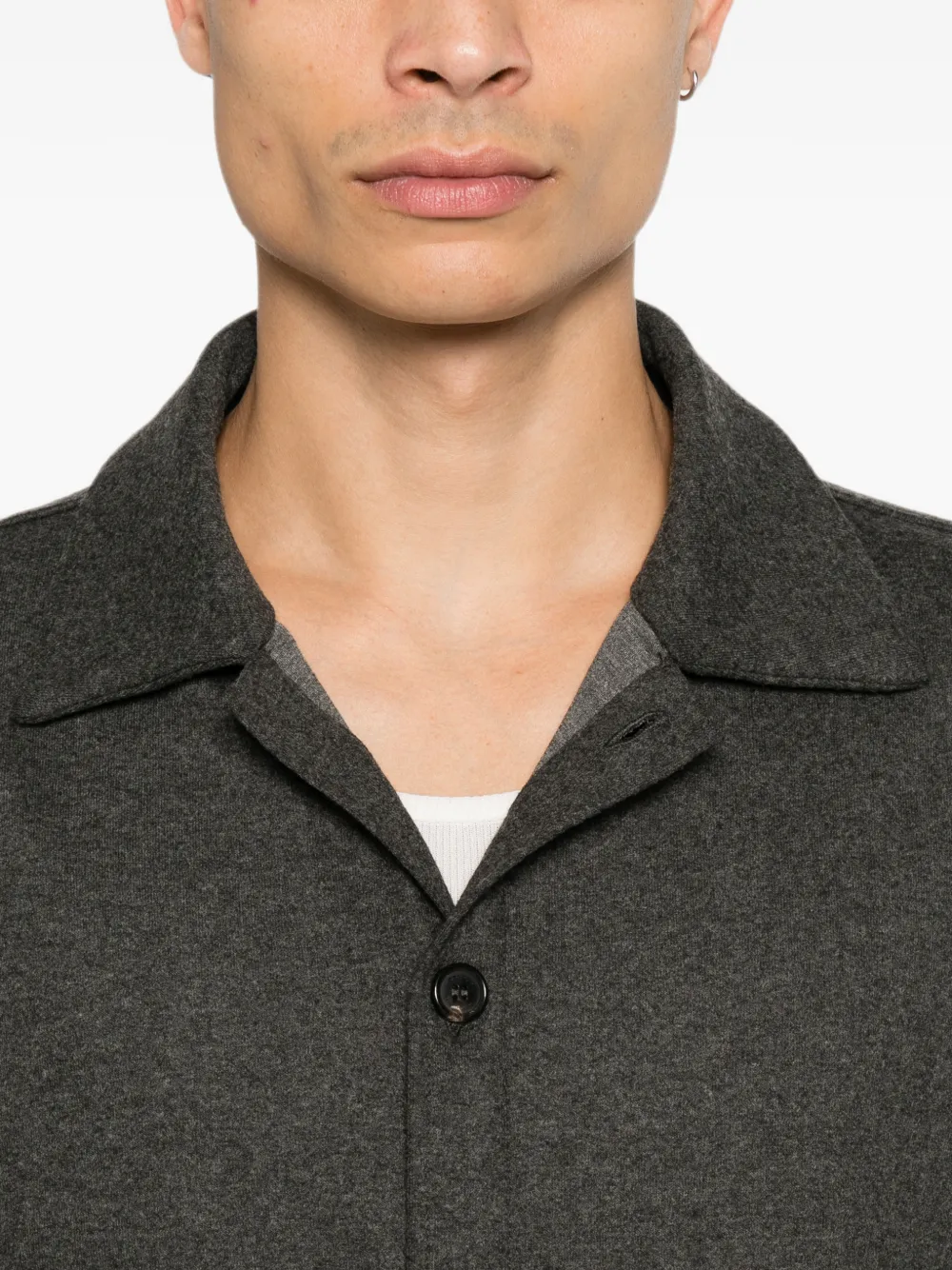 DONDUP Button-up shirtjack Grijs