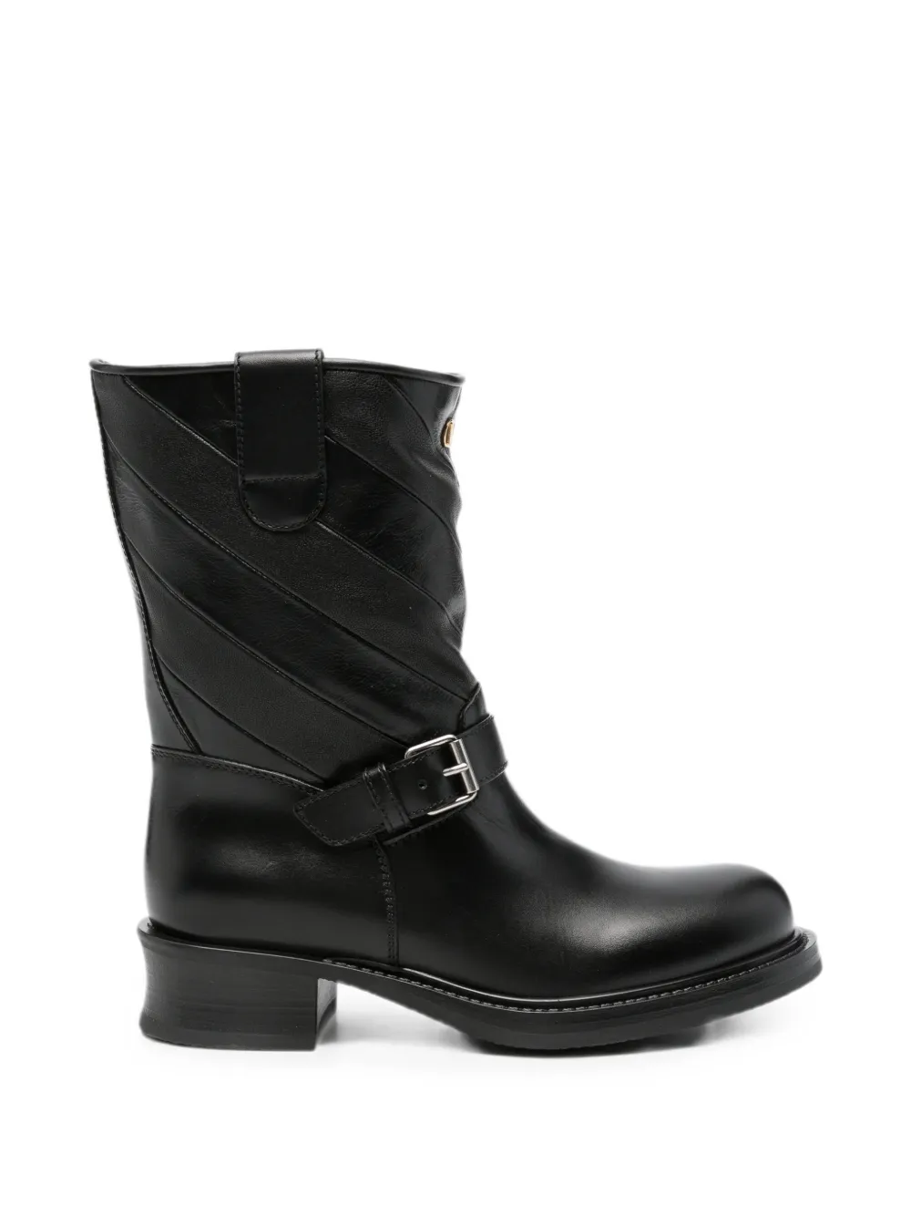 Valentino Garavani VLogo Signature buckle-fastening boots Zwart
