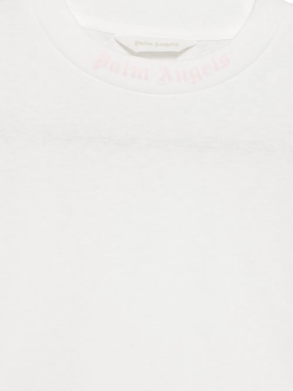 Palm Angels Kids T-shirt met logoprint Wit