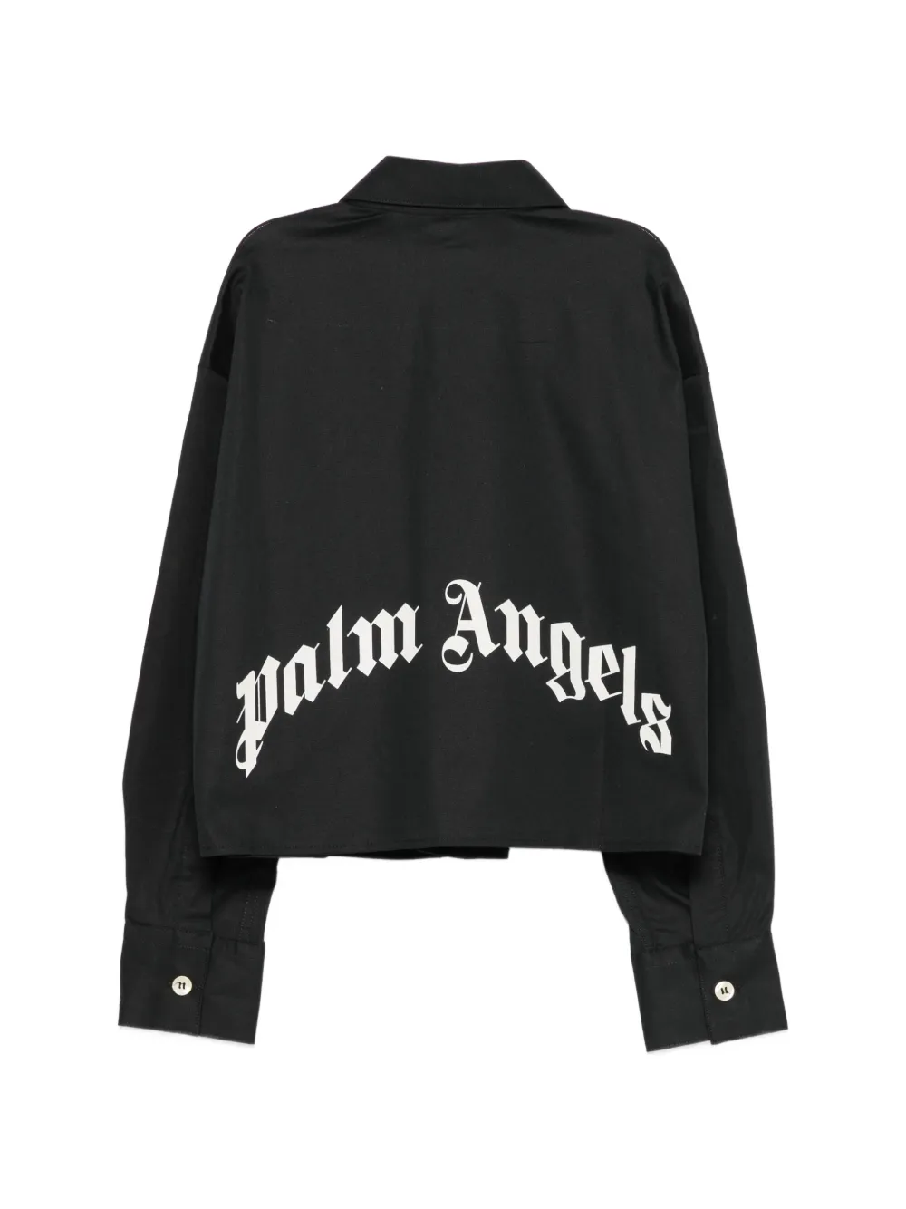 Palm Angels Kids T-shirt met logopatch Zwart
