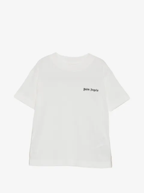 Palm Angels Kids playera con logo estampado