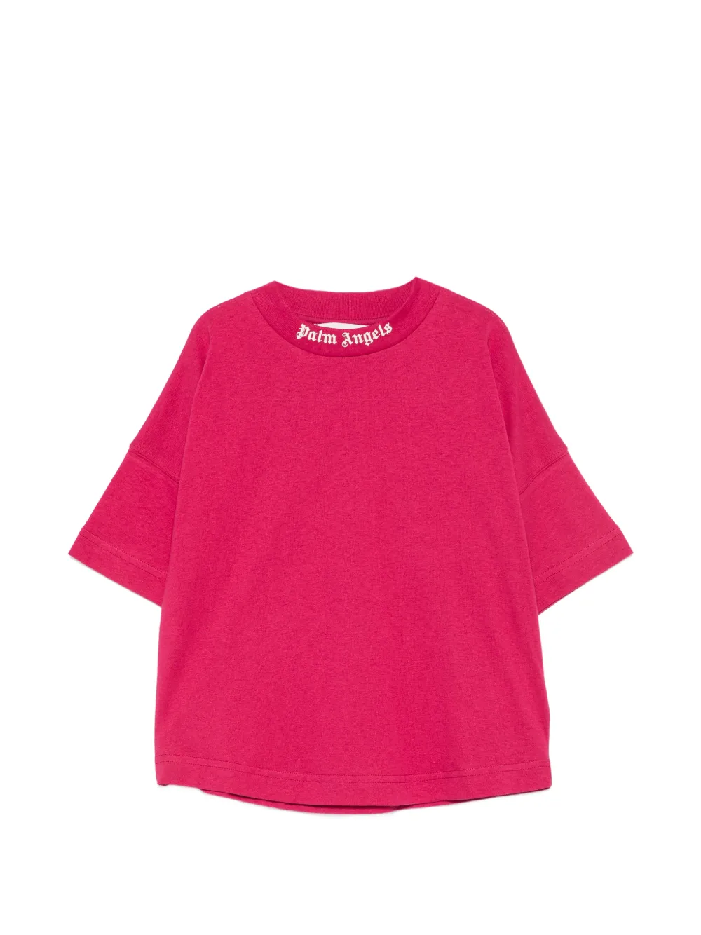Palm Angels Kids logo-print short-sleeve T-shirt - Rosa