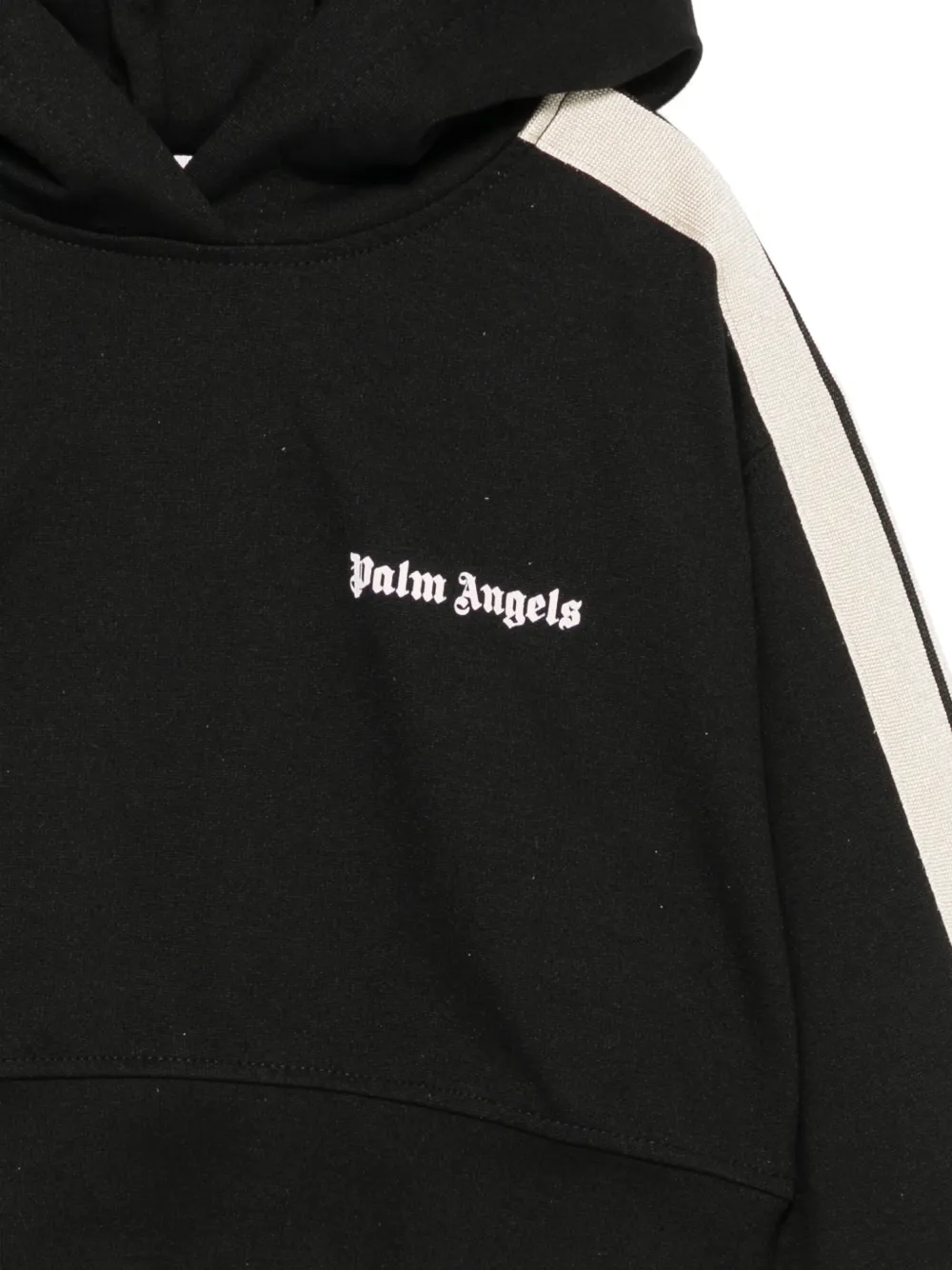 Palm Angels Kids Hoodie met logoprint Zwart
