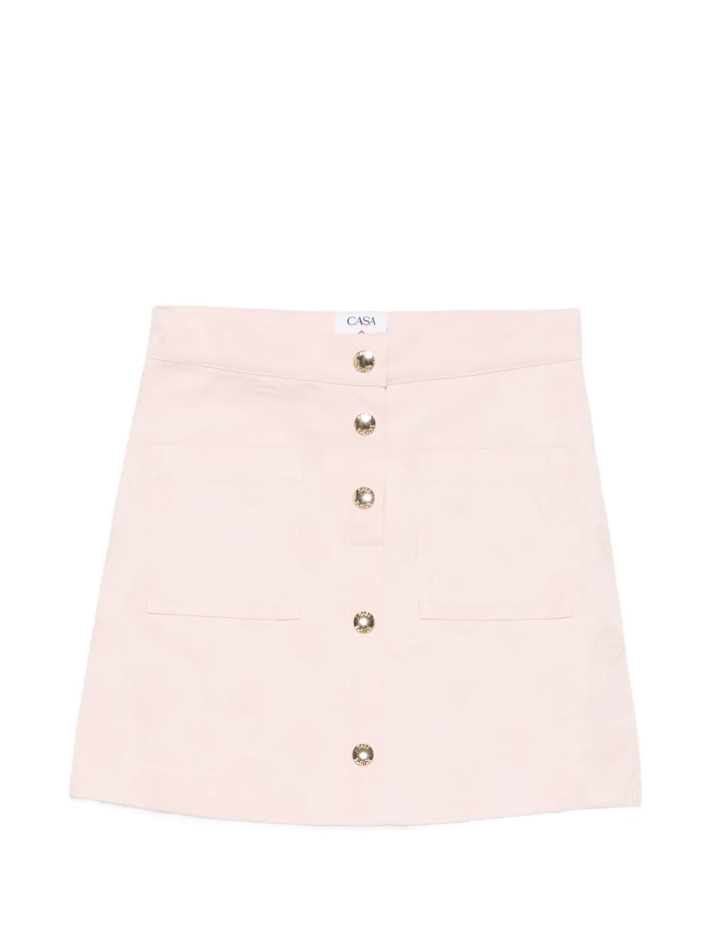CASABLANCA KIDS monogram-jacquard skirt - Rosa