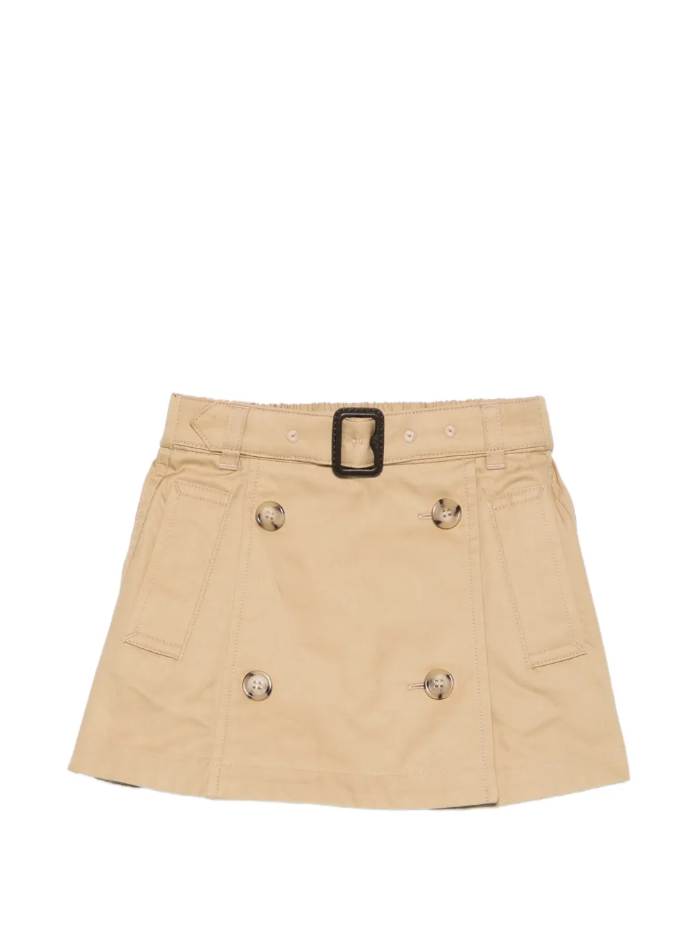 Burberry Kids button-embellishment skirt - Toni neutri