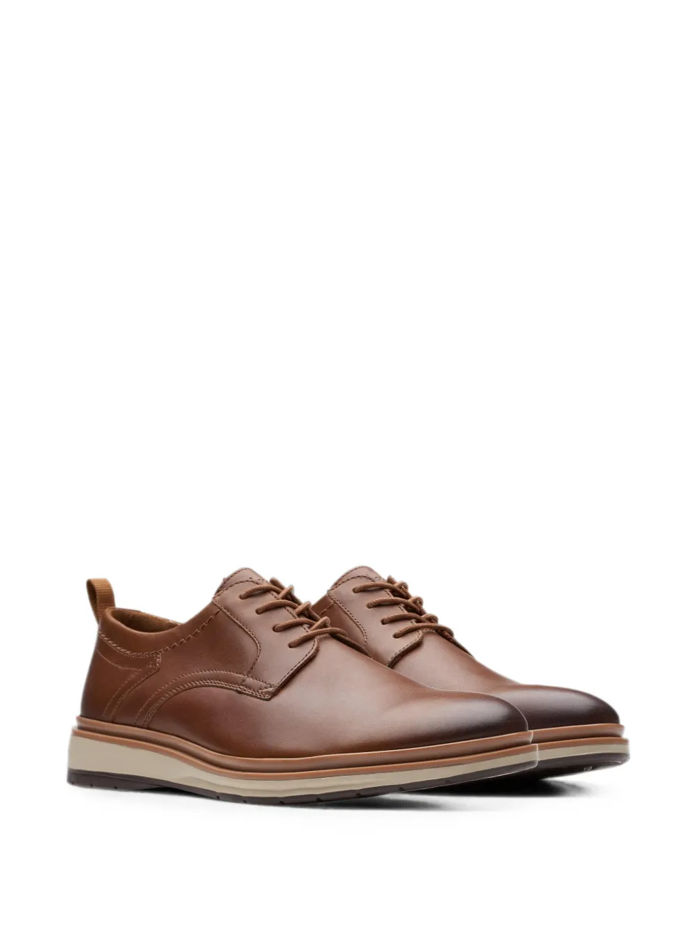 Clarks Originals Chantry Lo leren derby veterschoenen Bruin