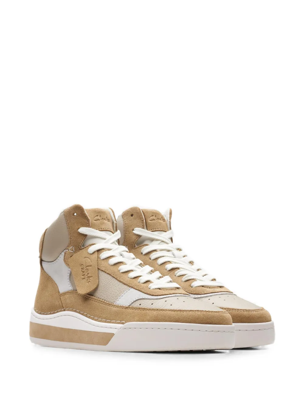 Clarks Originals Craft Court panelled sneakers Beige