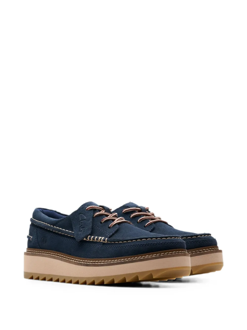 Clarks Originals Clarkhill Lace suede Derby shoes Blauw