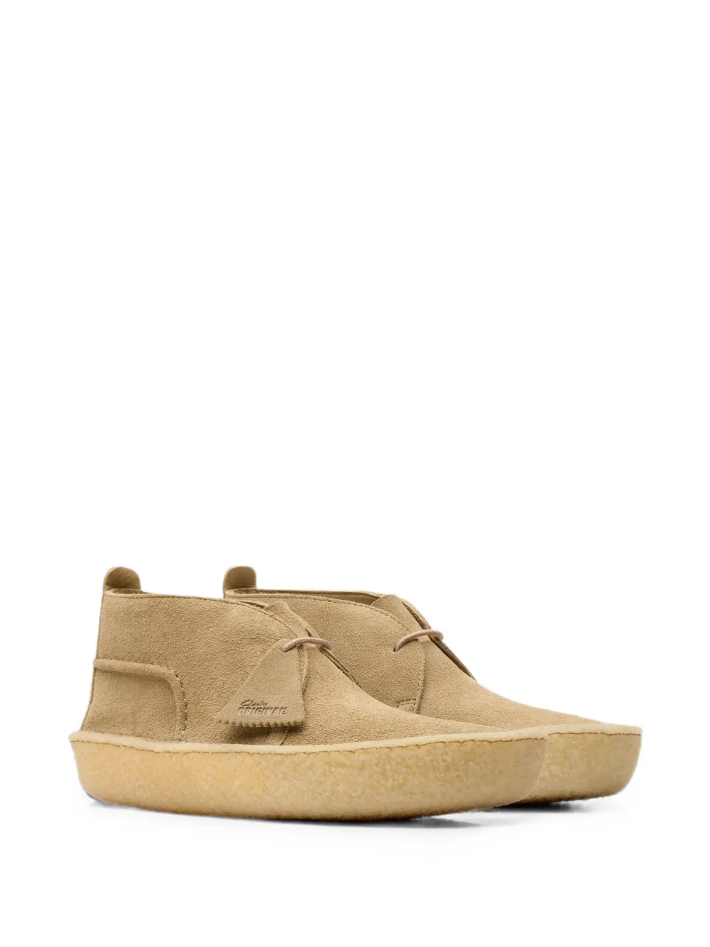Clarks Originals Desert Rain suede boots Beige