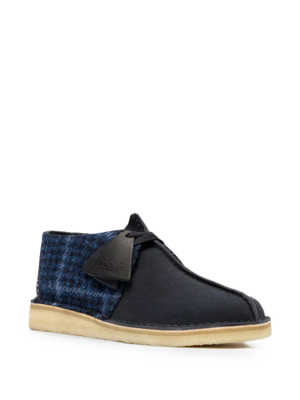 Clarks Originals Desert Trek tweed sneakers Blauw