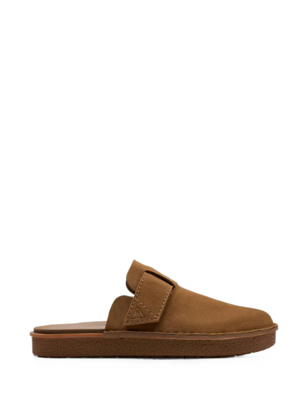 Clarks Originals Litton touch-strap suede mules - Marrone