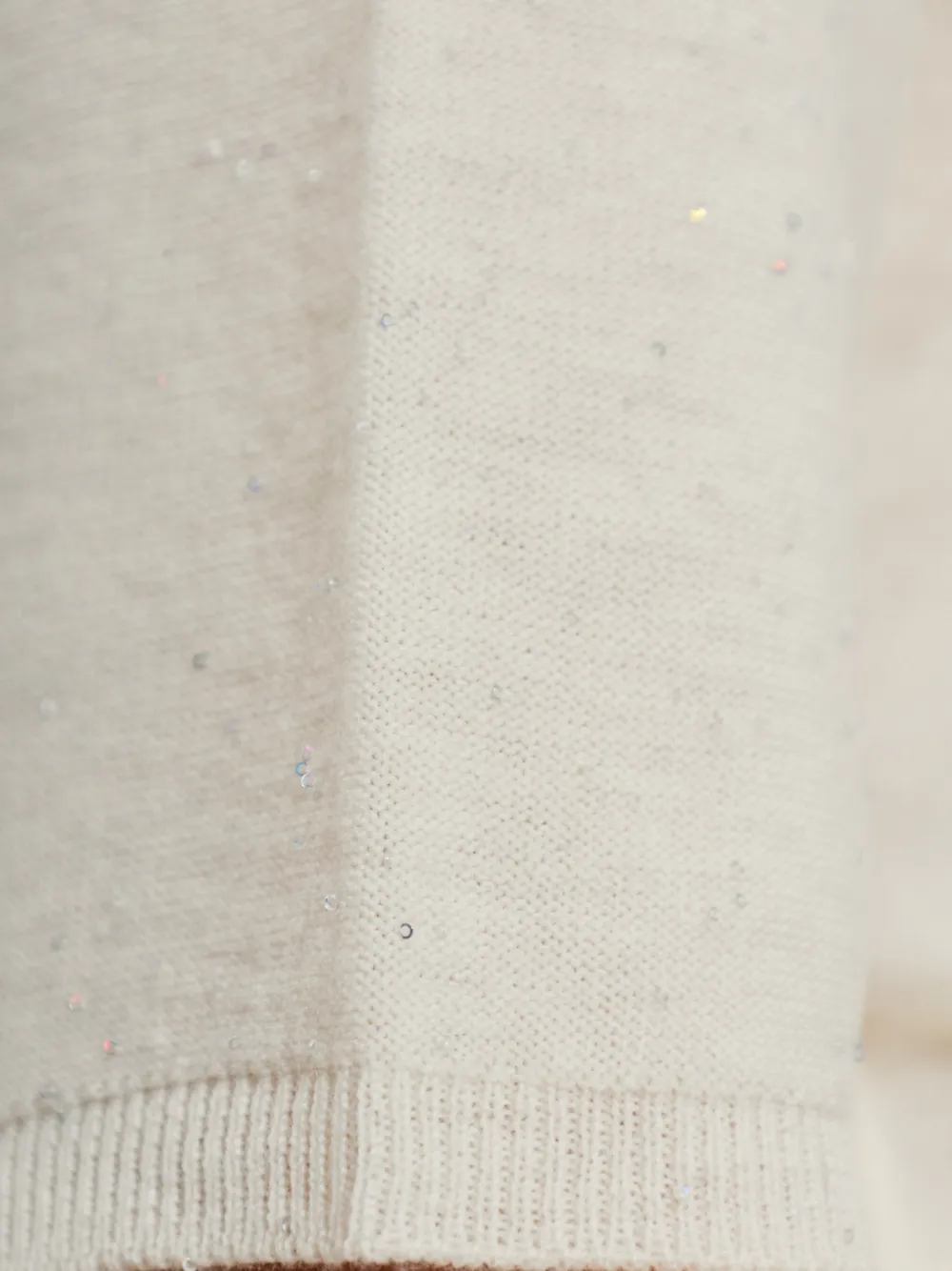 Fabiana Filippi Trui verfraaid met pailletten Beige