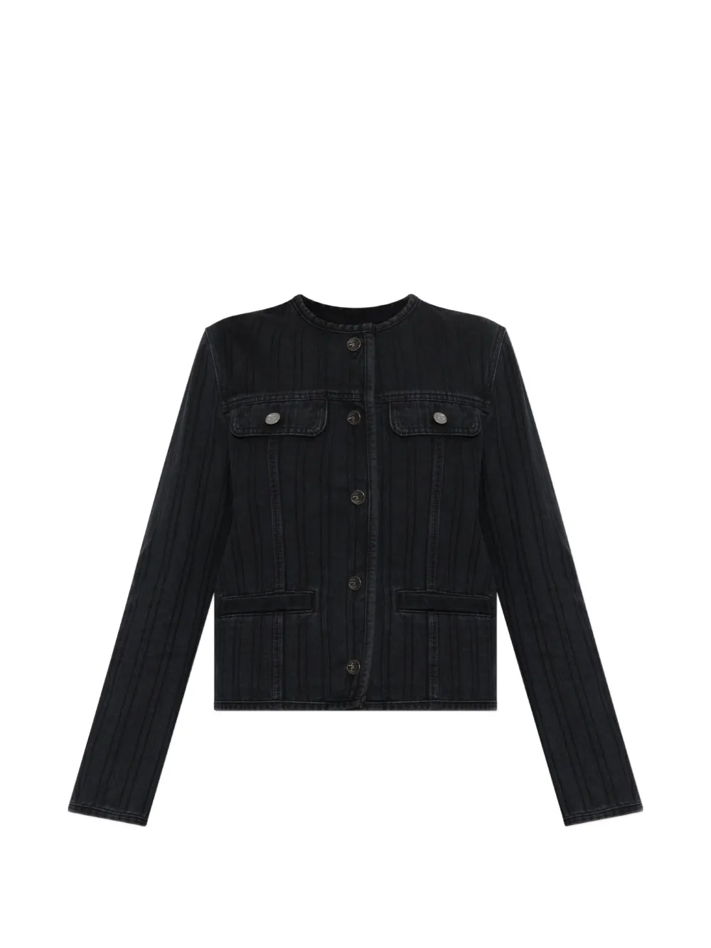 Diesel DE-GRAFY pinstripe denim jacket - Nero