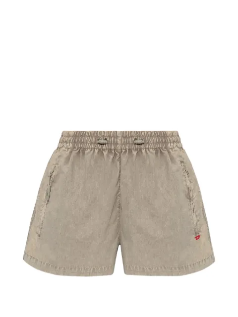 Diesel S-oul drawstring-waist logo-embroidered mini shorts
