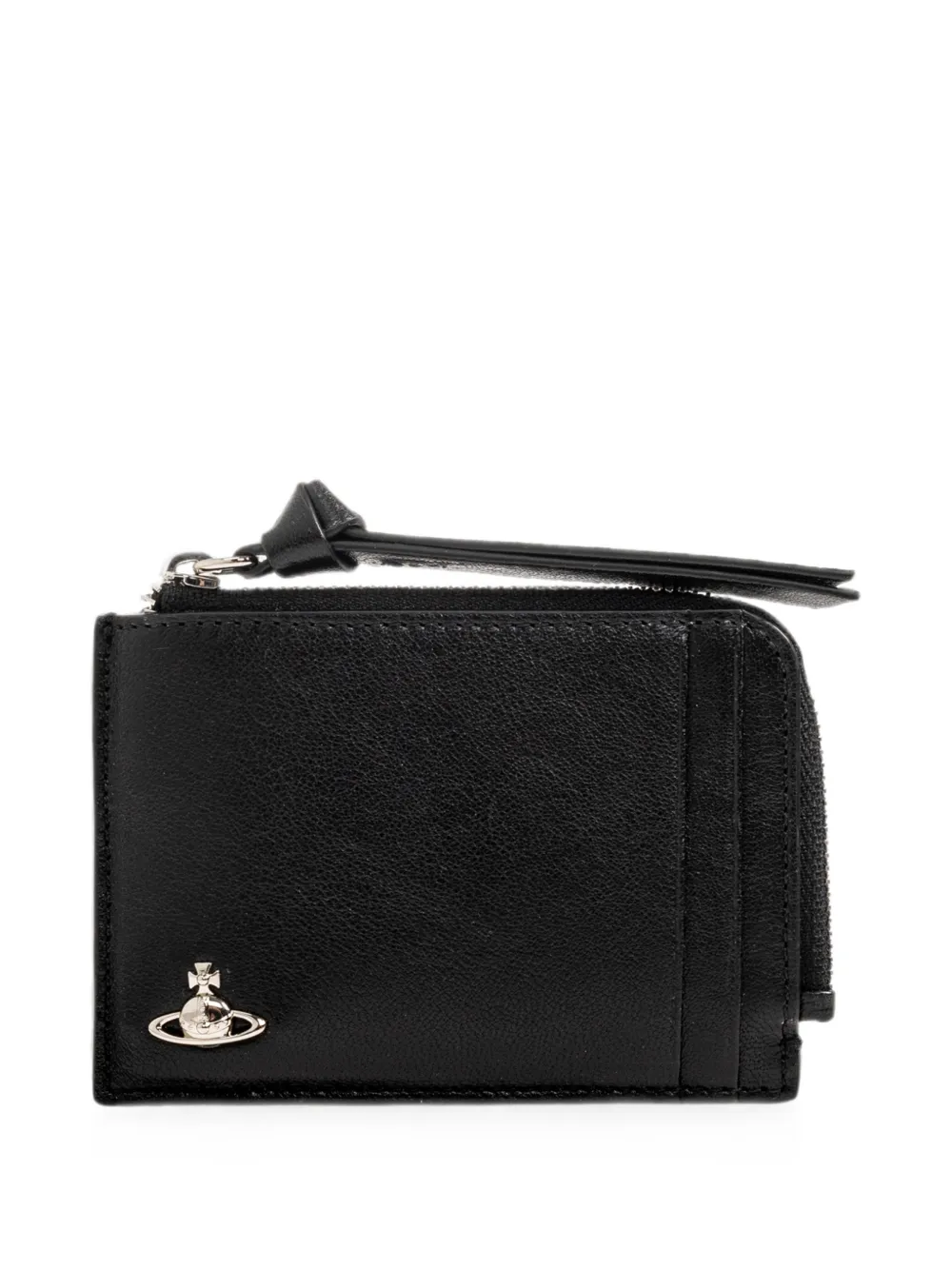 Vivienne Westwood Kartenetui mit Orb-Schild - Schwarz