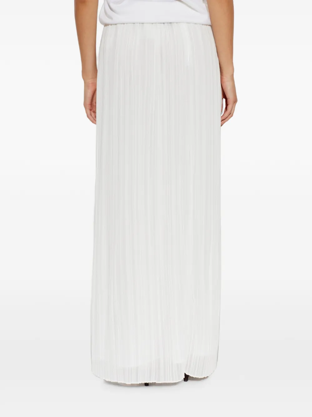 Fabiana Filippi pleated maxi skirt Wit