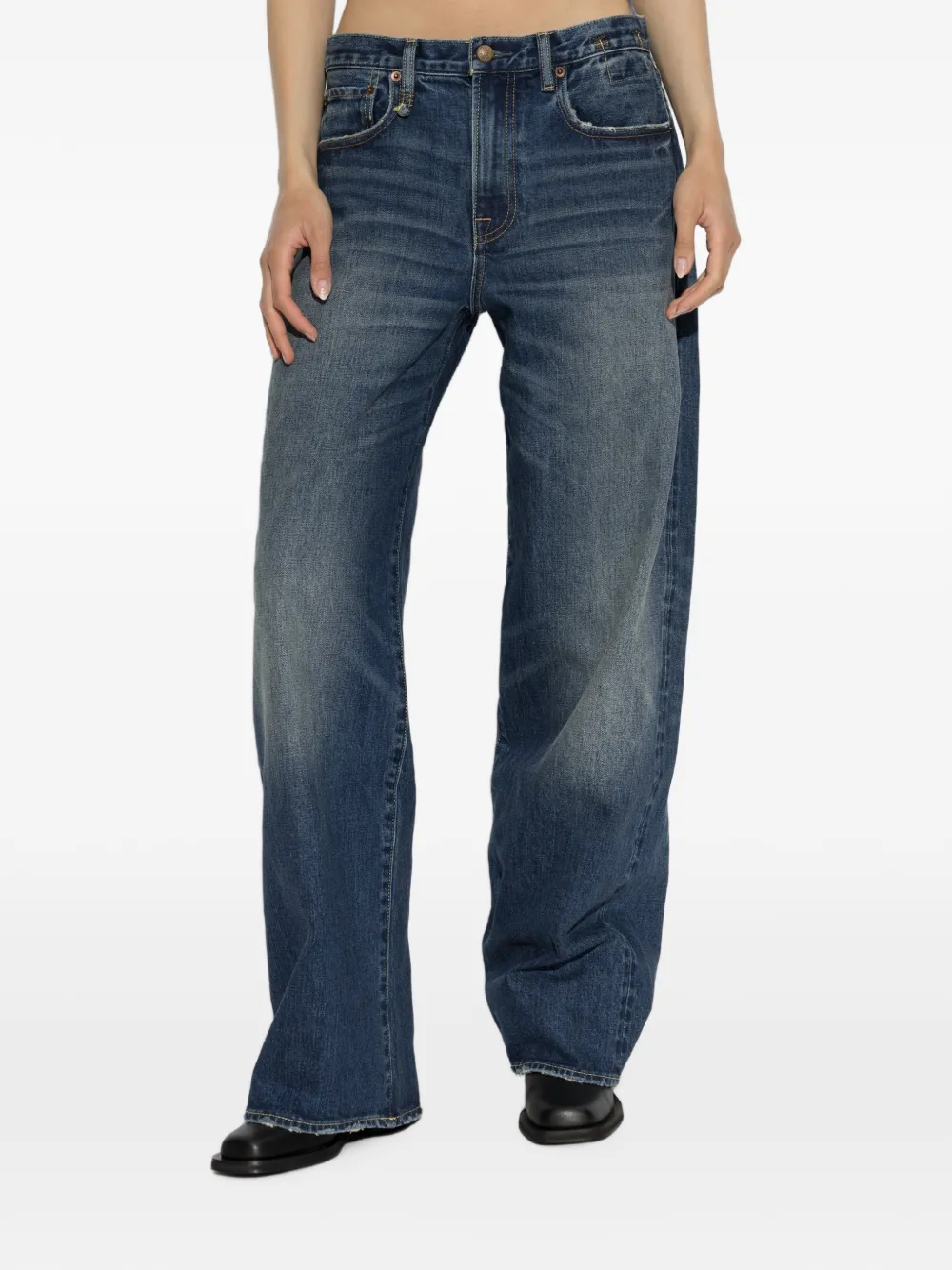 R13 D'Arcy wide-leg jeans Blauw