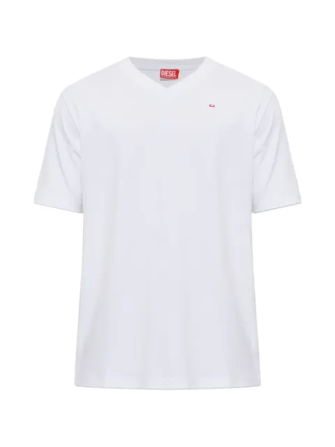 Diesel logo-embroidered V-neck T-shirt
