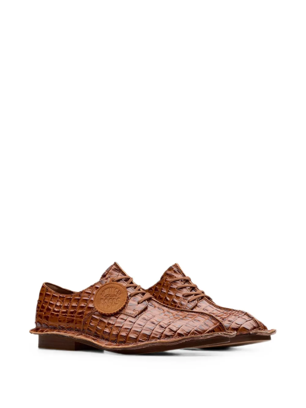 Clarks Originals x Martine Rose crocodile-effect Derby shoes Bruin
