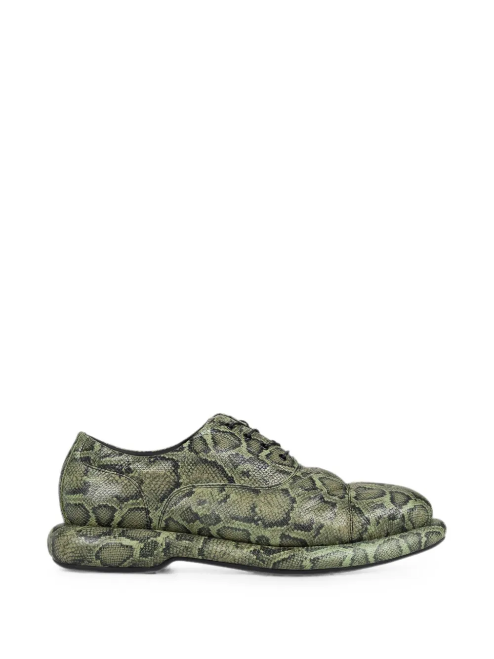 Clarks Originals snake-effect Oxford shoes - Verde