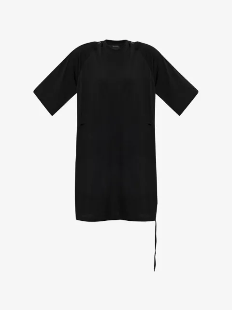 Y-3 stripe-detail drawstring-fastening midi dress
