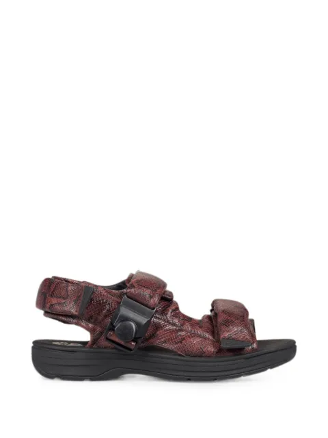 Clarks Originals sandalias acolchadas con efecto de piel de serpiente