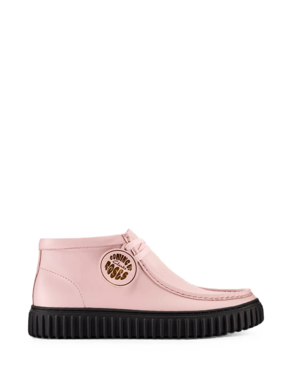 Clarks Originals x Martine Rose Torhill Hi leather boots Roze