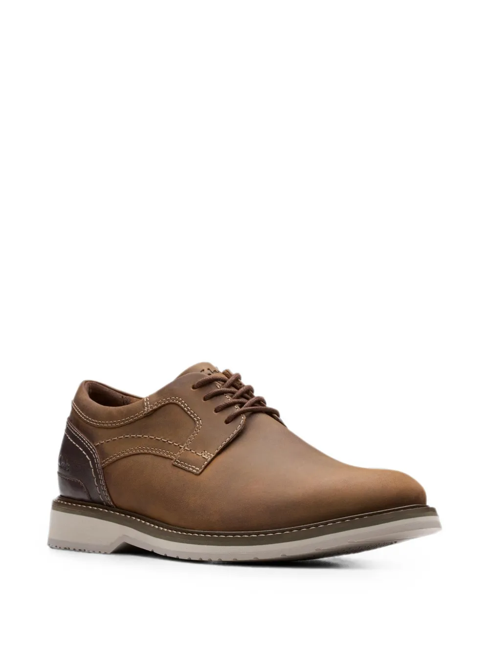 Clarks Originals Monahan Plain leather Derby shoes Bruin