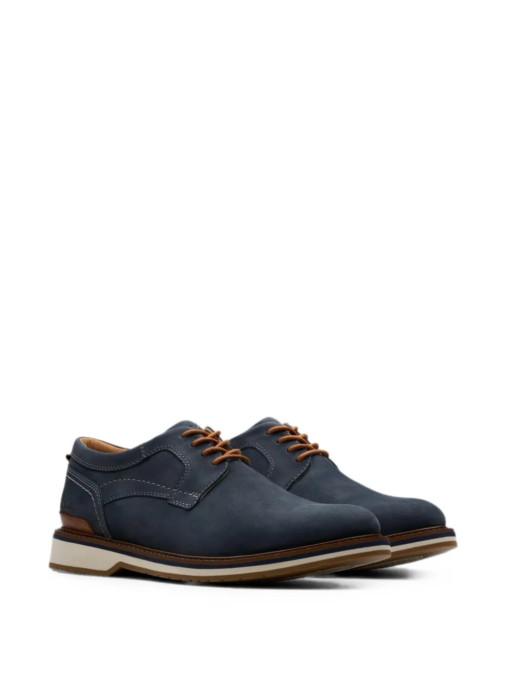 Clarks Originals Monahan Plain leren Oxford schoenen Blauw
