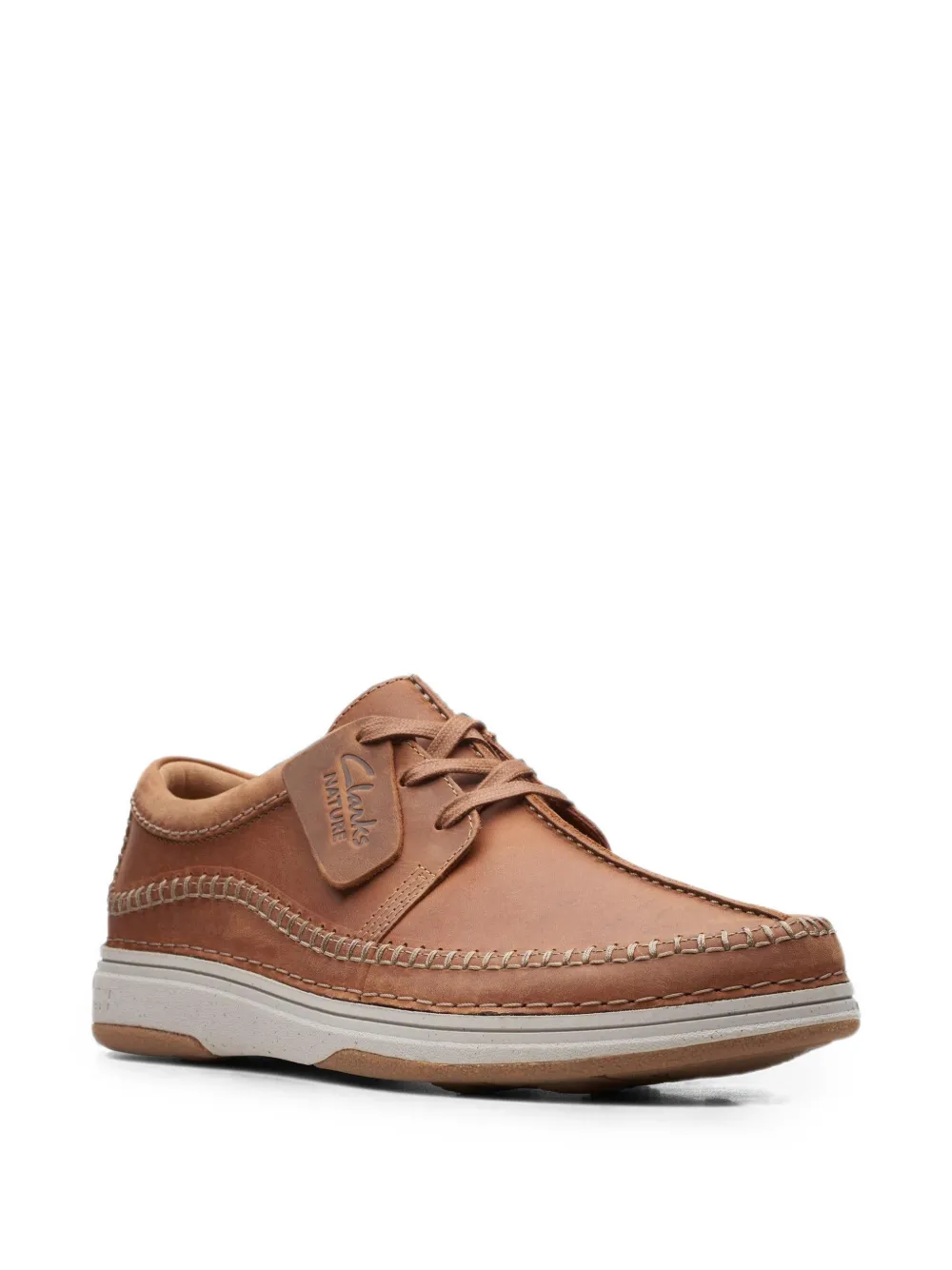 Clarks Originals Nature 5 derby schoenen met stikseldetail Bruin