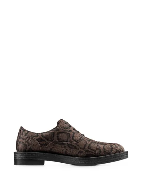 Clarks Originals snake-effect Oxford shoes