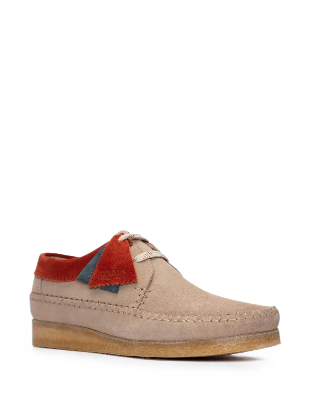 Clarks Originals Weaver suede lace-up Derby shoes Beige