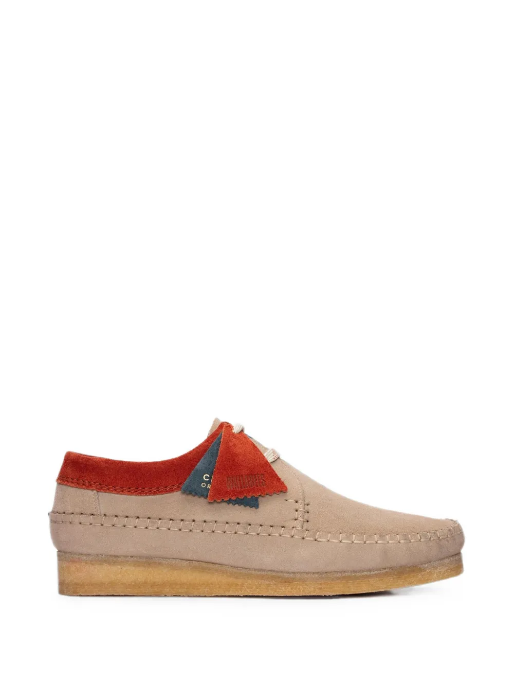 Clarks Originals Weaver suede lace-up Derby shoes - Nude