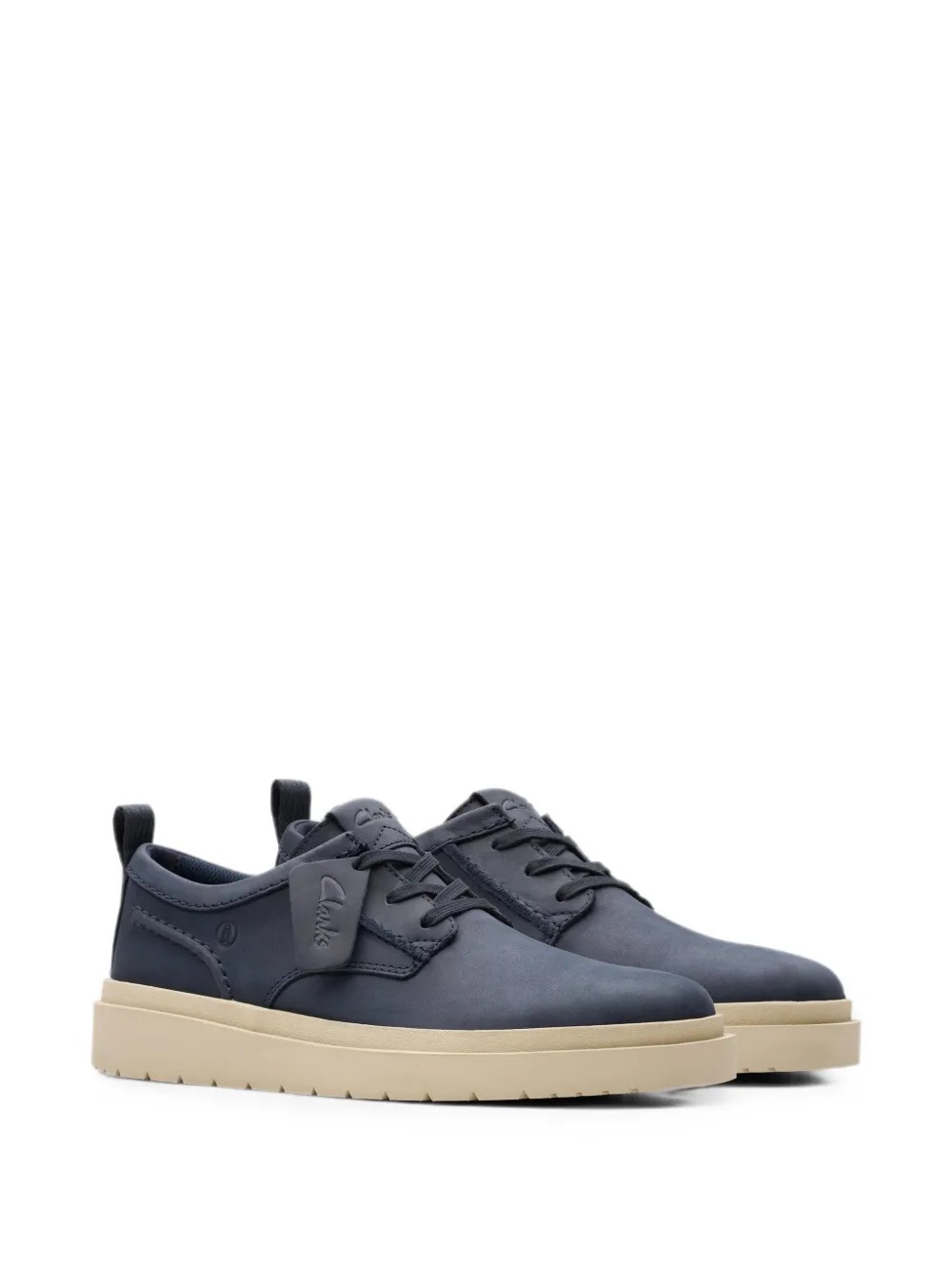 Clarks Originals Polden leren sneakers Blauw