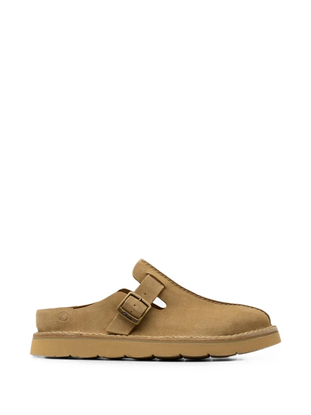 Clarks Originals Mules Solsbury con fibbia - Marrone