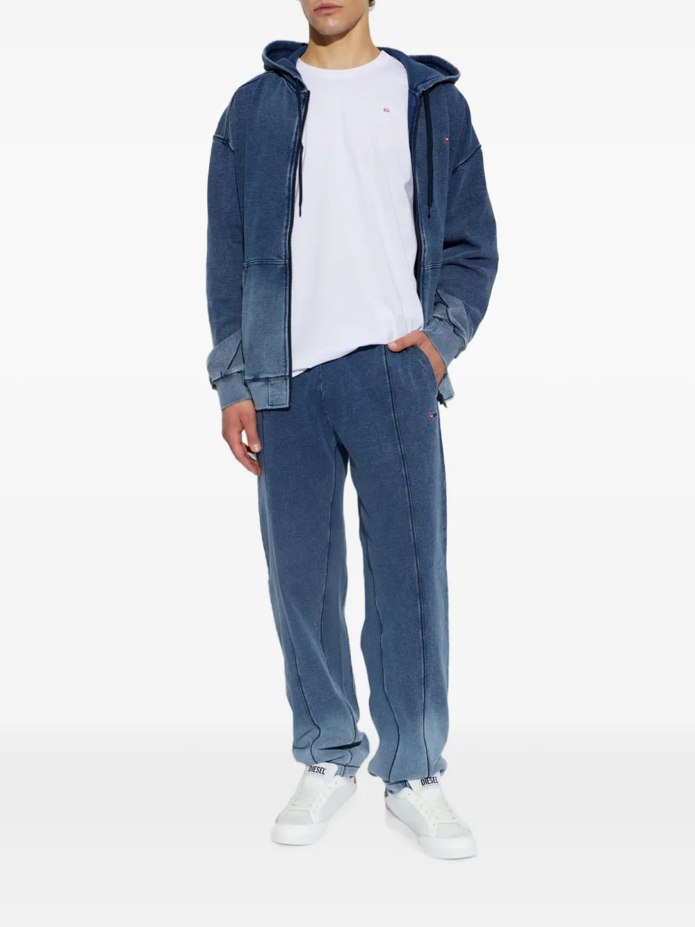 Diesel Trainingsbroek met vervaagd effect Blauw