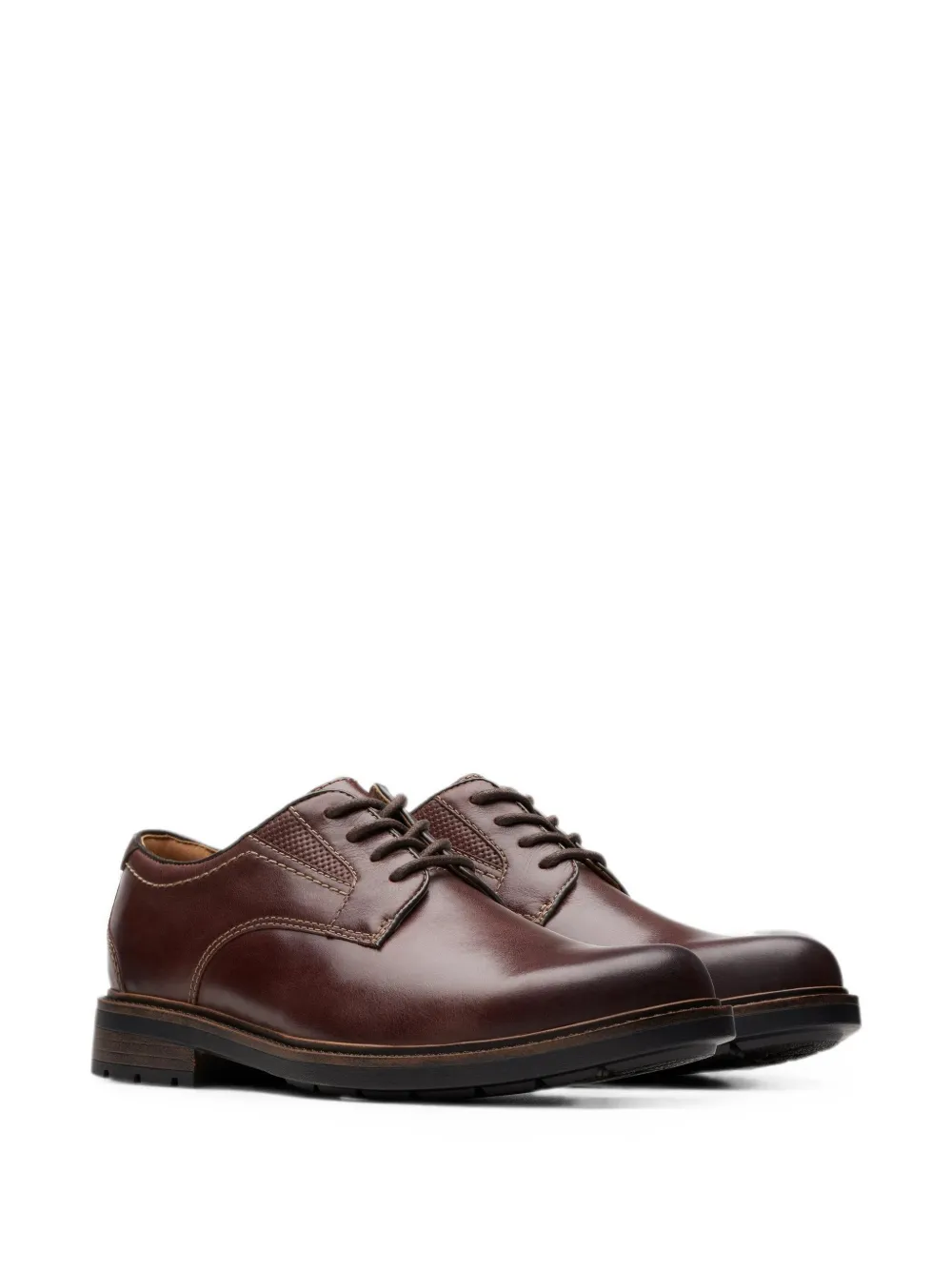 Clarks Originals Un Shire Low leren derby schoenen Bruin
