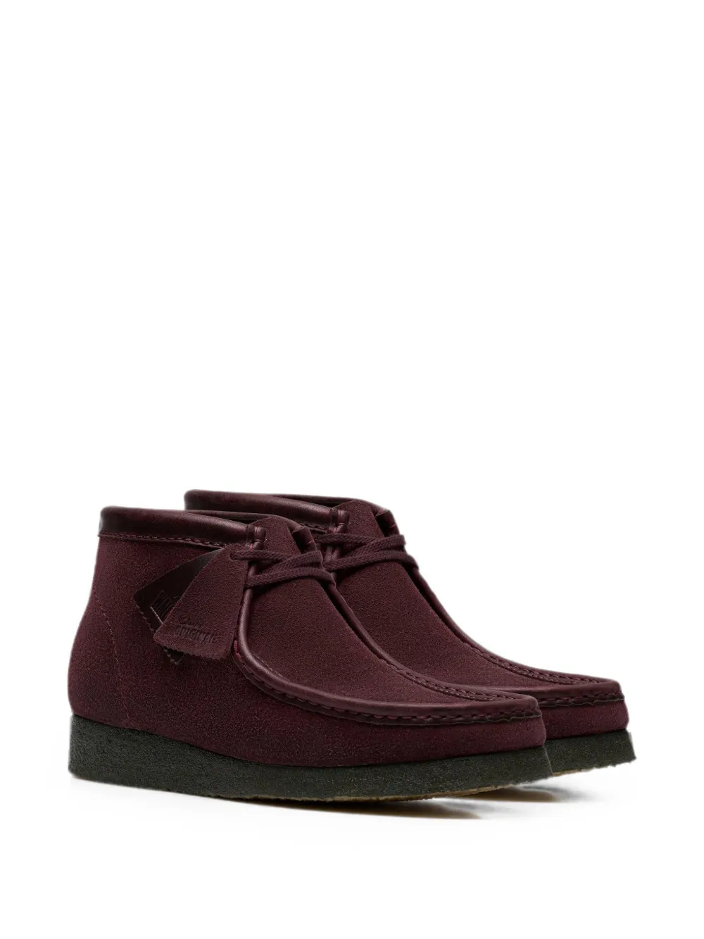 Clarks Originals Wallabee suede boots Paars