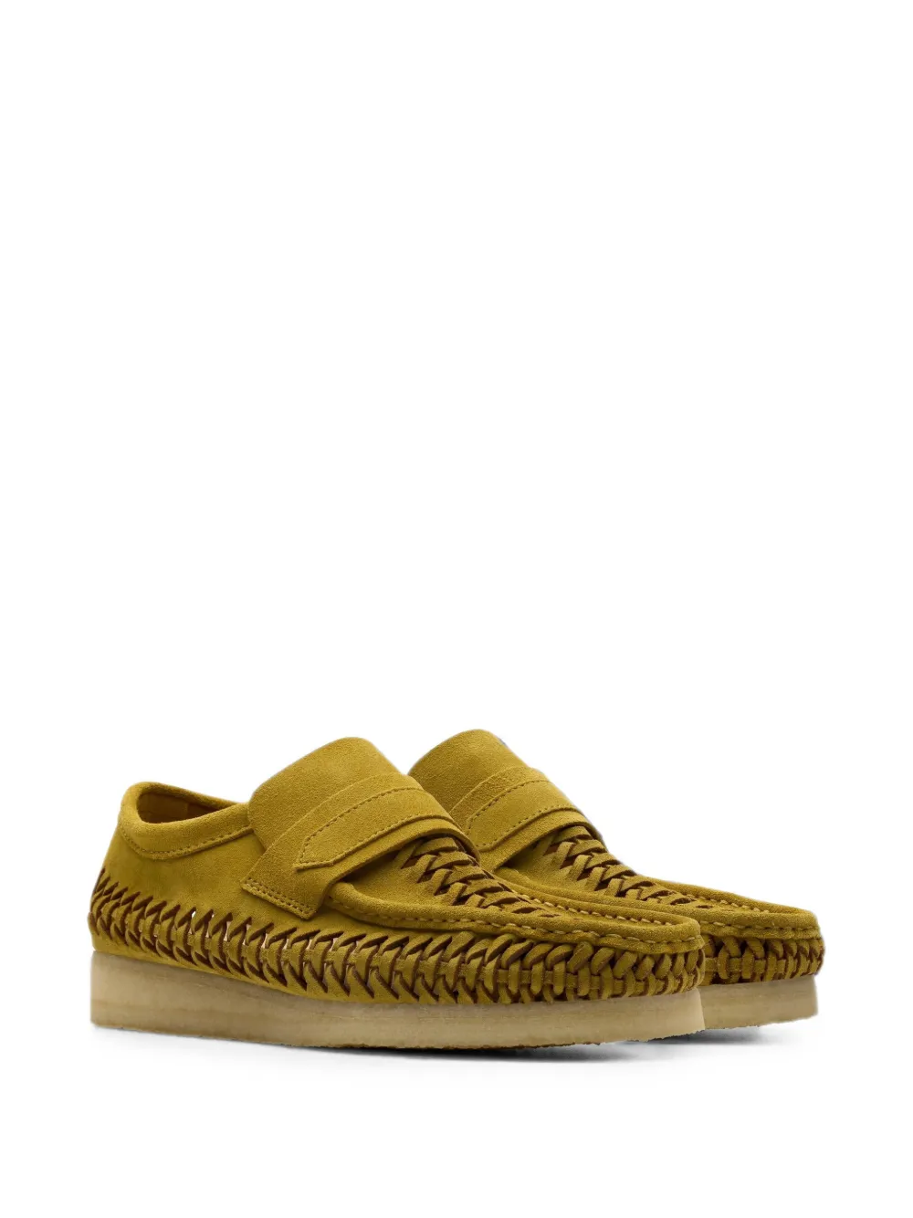 Clarks Originals Wallabee Weave round-toe loafers Groen