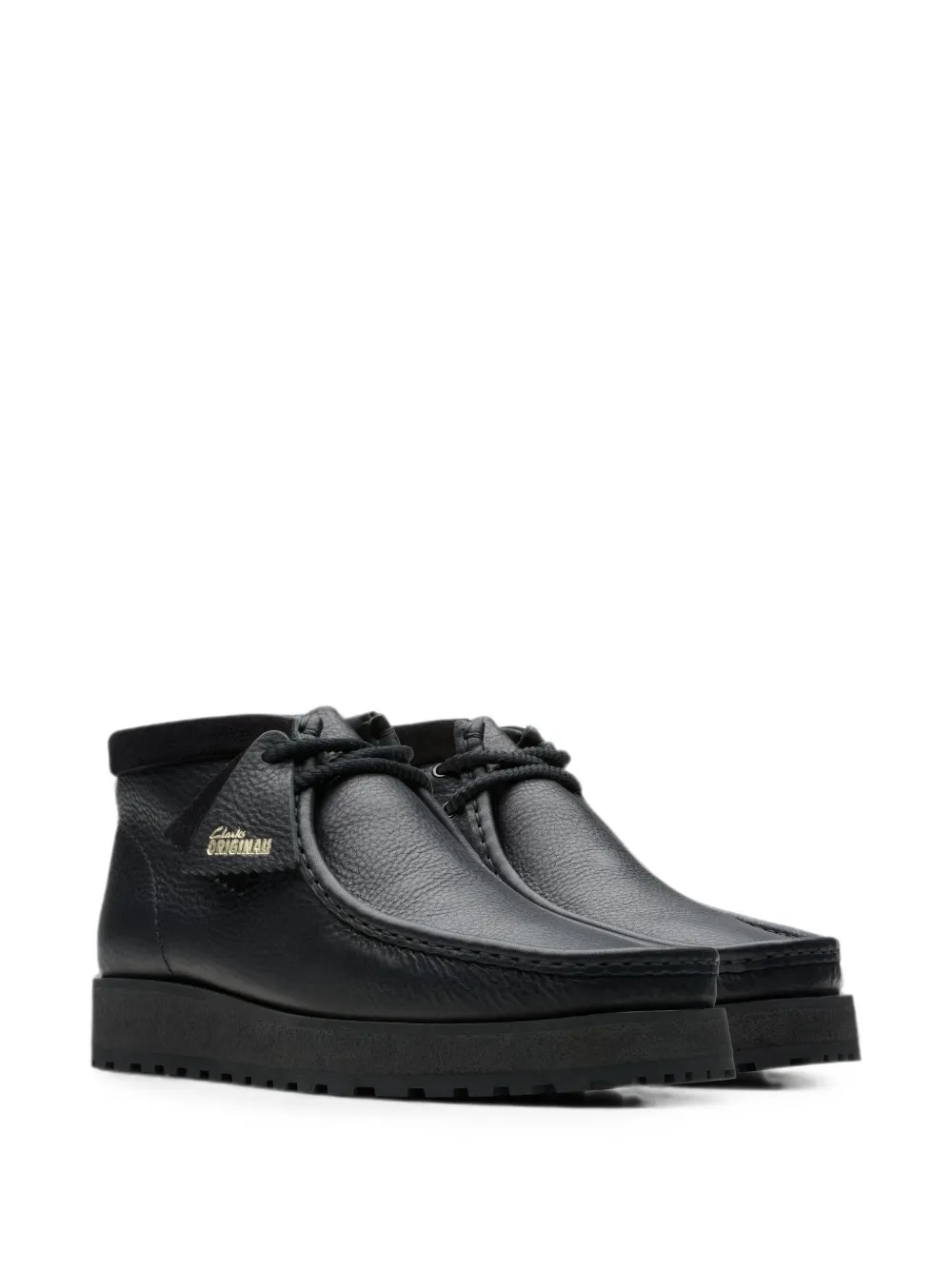 Clarks Originals Wallabee Scout leather desert boots Zwart