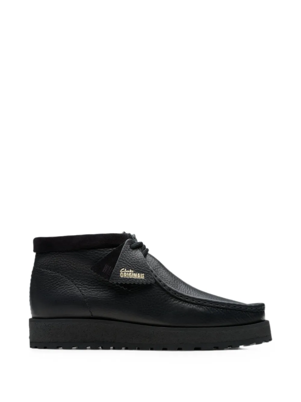 Clarks Originals Wallabee Scout leather desert boots Zwart