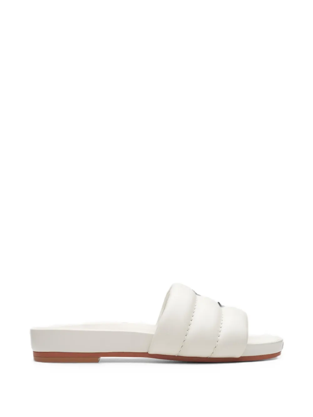 Clarks Originals Pure Soft Padded Sandals In White