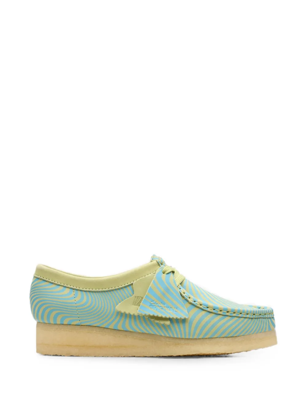 Clarks Originals Wallabee derby schoenen met print Blauw