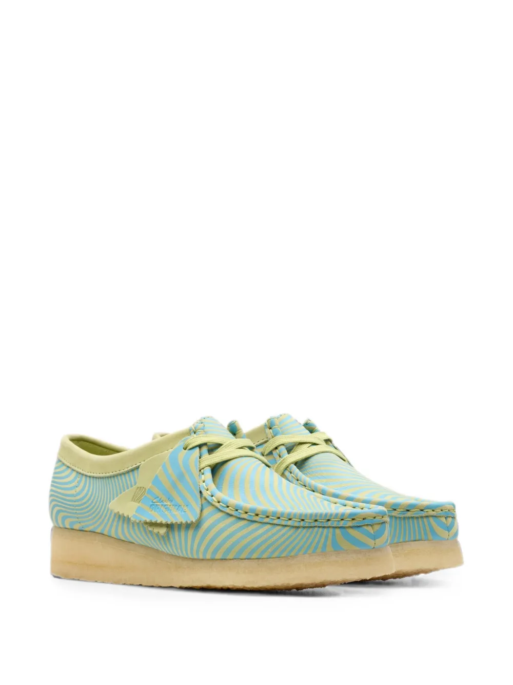 Clarks Originals Wallabee derby schoenen met print Blauw