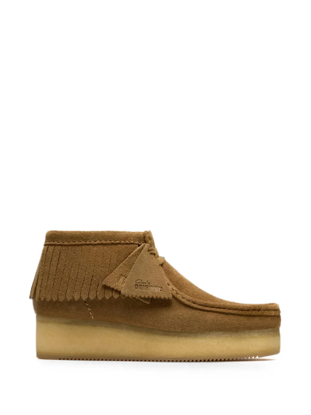 Clarks Originals Wallabee Wedge fringe boots Bruin